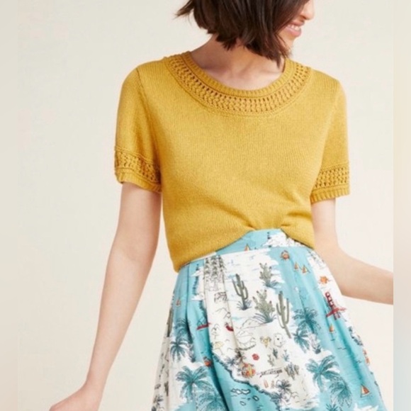 Anthropologie Mustard Knit Top 
Size: XS - Picture 3 of 6